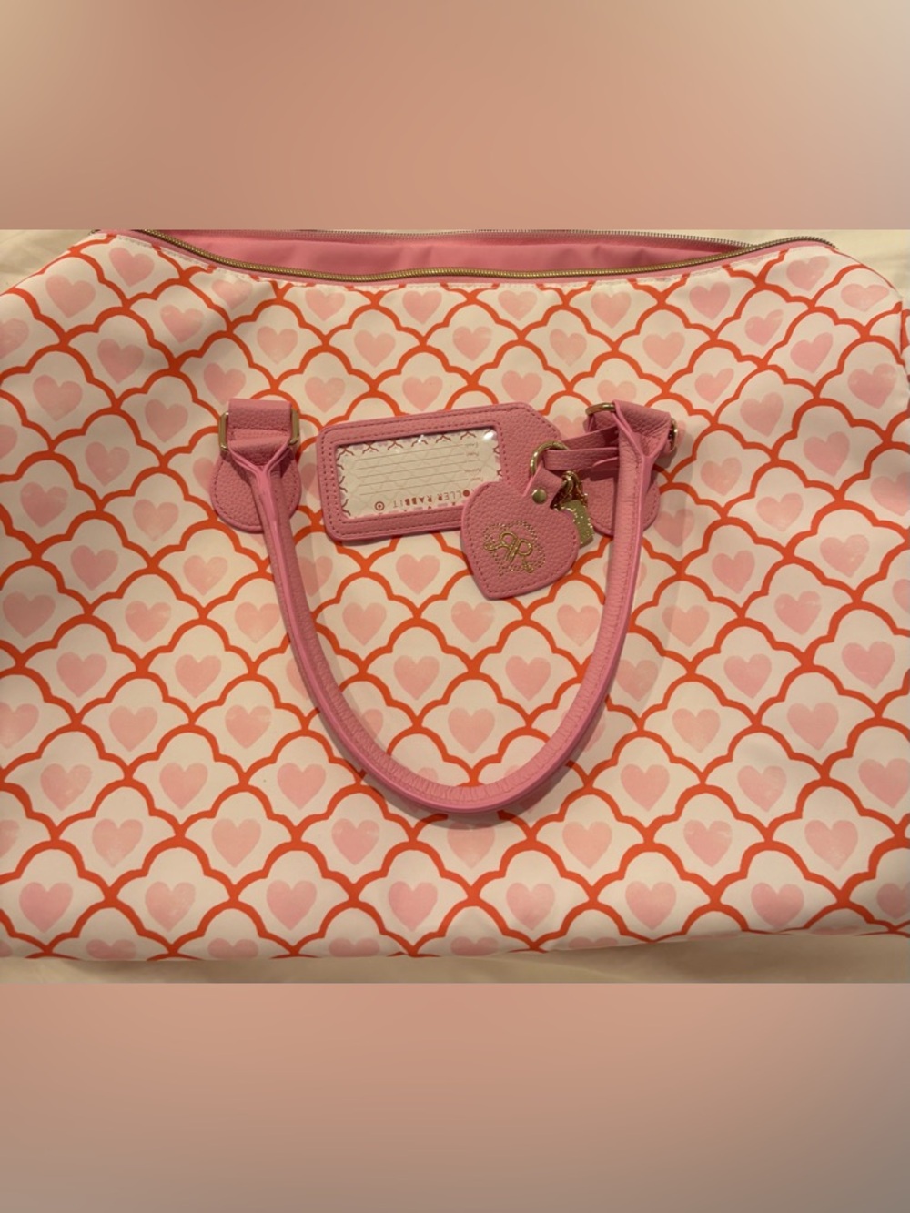 Roller Rabbit Pink Duffle Bag - Picture 3 of 3